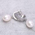 AAA 8-9mm Freshwater Drop Shape Beautiful High Quality Pearl Earring